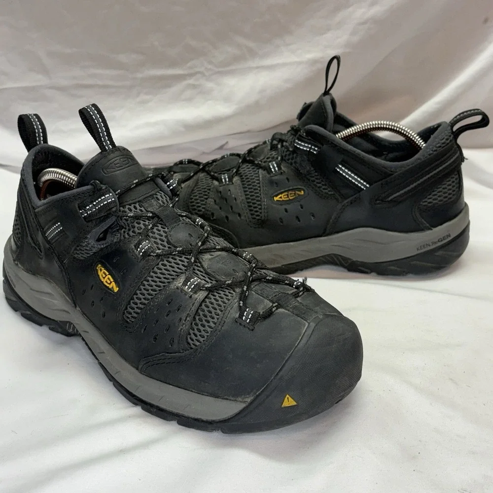 Keen Atlanta Cool II Steel Toe Men's US 10.5 D Black Gray Resistant Work Boots